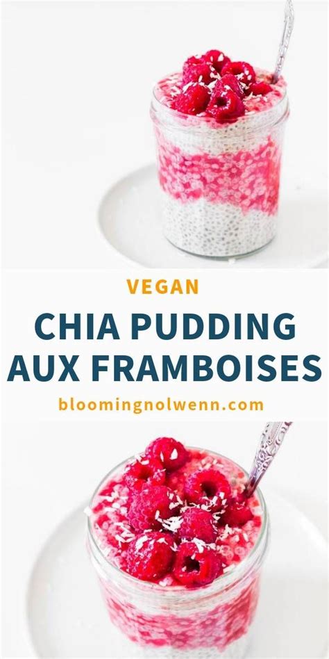 Chia Pudding Aux Framboises Vegan Blooming Nolwenn Recette