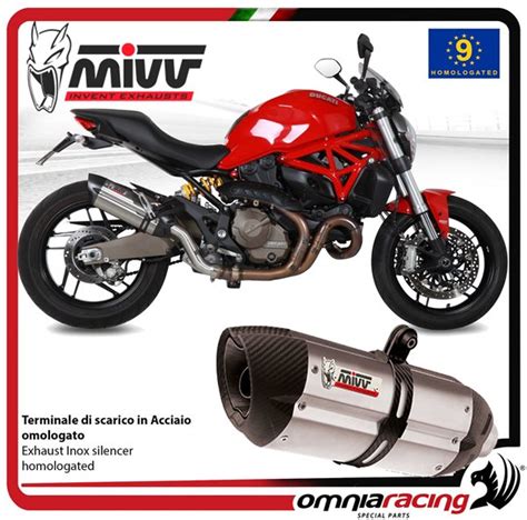 Mivv Suono Terminale Di Scarico Omologato In Acciaio Per Ducati Monster