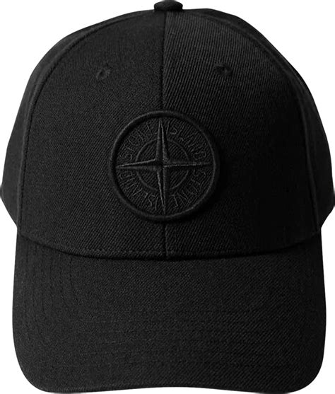 Buy Stone Island Logo Cap Black 791599675 V0029 Goat Uk