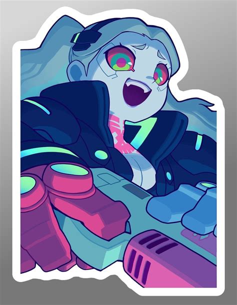 Rebecca Cyberpunk Edgerunners Vinyl Sticker Waterproof 5 Etsy