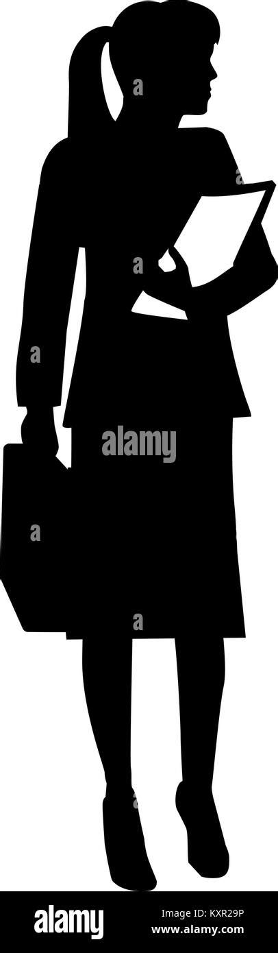 Female lawyer silhouette Stock Vector Image & Art - Alamy