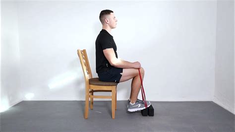 How To Do The Banded Seated Calf Raise Youtube