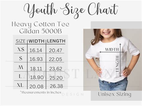 Gildan 5000b Size Chart Gildan Kids Heavy Cotton Tee Size Chart