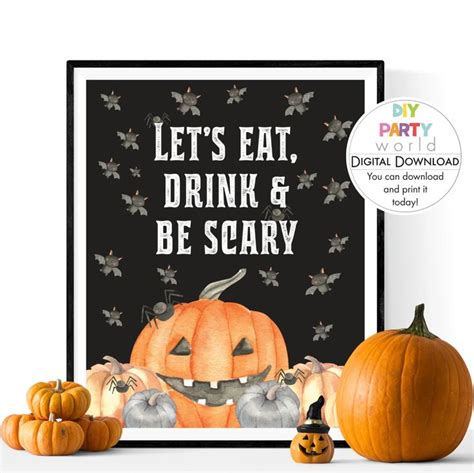 Halloween Party Sign Printable Halloween Party Decoration - Etsy ...