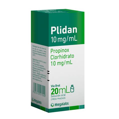 Plidan Propinox 10 mg ml Megalabs Solución Oral Gotas x 20 ml