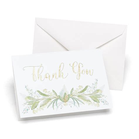 Greenery Thank You Cards Thank You Cards Wedding Napkins