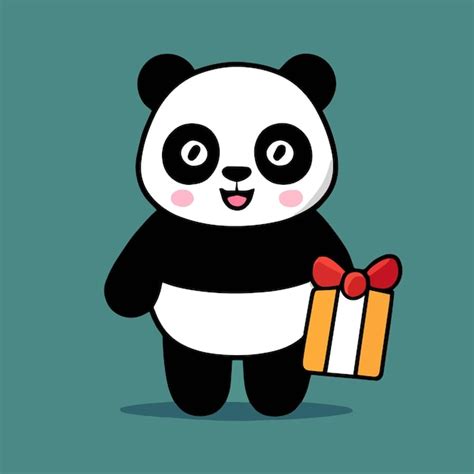 Mascotte Mignonne Pour Un Panda Danniversaire Le Panda Porte Un