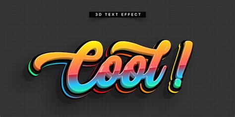 Efecto De Texto De Letras De Moda D Editable Vector Premium