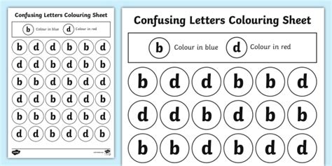 Confusing Letters Coloring Worksheets Pack Teacher Made 54 OFF