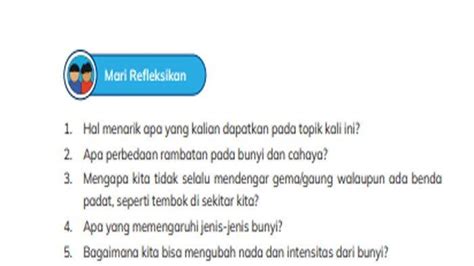 Soal Ipas Kelas 5 Sd Kurikulum Merdeka Kunci Jawaban Refleksi Topik C