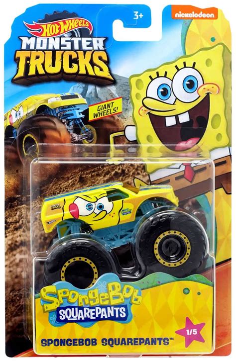 Hot Wheels Monster Trucks Spongebob Squarepants 164 Diecast Car 15 ...