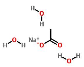 Sodium Acetate Trihydrate Structure