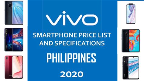 Vivo Price List In Philippines 2020 Vivo Smartphone Updated Best