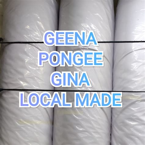 150 Yard Geena Pongee Plain Gina Cloth Roll Shopee Philippines