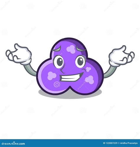 Grinning Trefoil Character Cartoon Style Stock Vector - Illustration of ... 