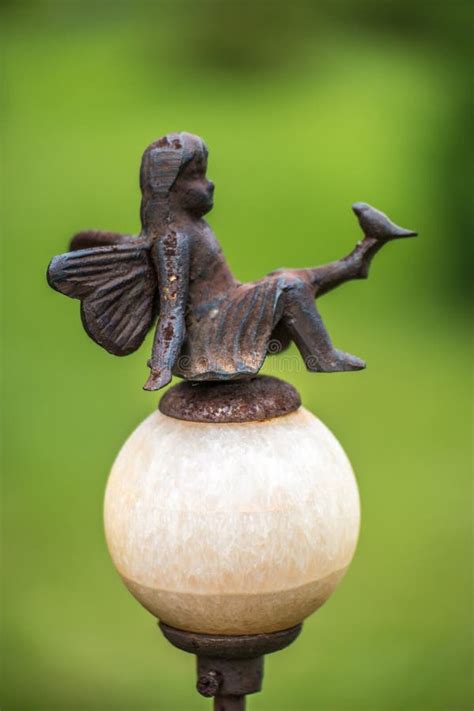 Fairy metal statue stock image. Image of fantasy, ornament - 72261643