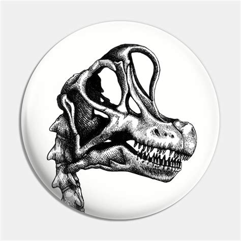 Brachiosaurus Skull Pin in 2024 | Skull, Brachiosaurus, Peace tattoos