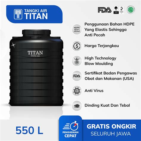 Tangki Air Titan Liter Produsen Tangki Air