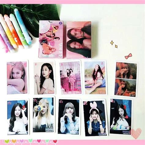 54pcs Kpop Blackpink Photo Cards Mini Posters Lisa Jisoo Jennie Jisoo