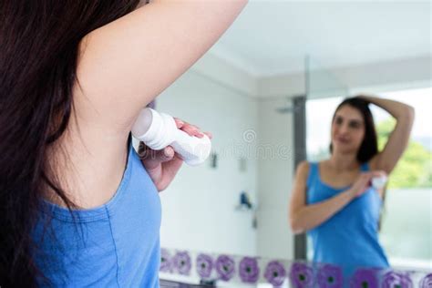 Woman Putting Deodorant Her Armpit Stock Photos Free And Royalty Free