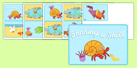 Free Story Sequencing Cards To Support Teaching On Sharing A Shell