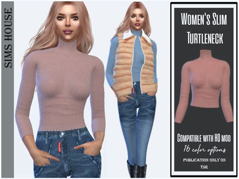 The Sims Resource Women S Slim Turtleneck