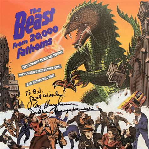 Ray Harryhausen Hand Signed The Beast From Fathoms