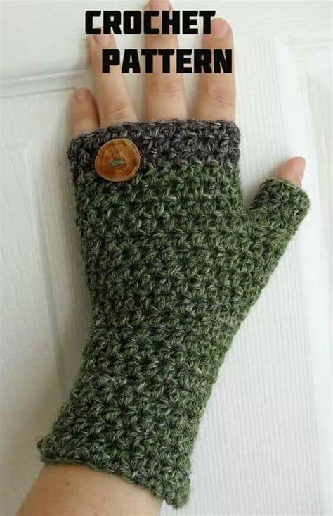 Beginner Crochet Fingerless Mitts Pattern Artofit