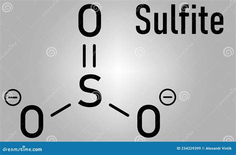 Structure Chimique De L Anion Sulfite Les Sels De Sulfite Sont Des