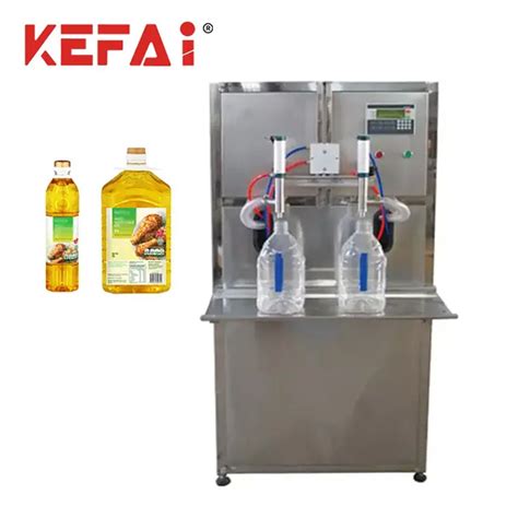 Kefai Semi Automatic Big Volume L Edible Oil Double Nozzle Filling