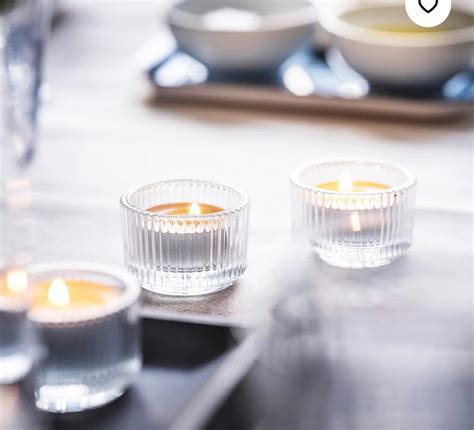 Glass Votives With Tea Lights Tableware Hire Northeast Glass Hire