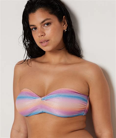 Underwired Sequined Bikini Top Rosalia Spe Multicolore Etam