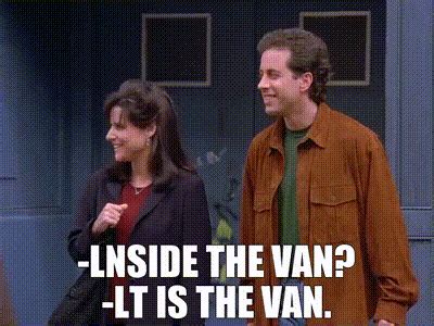 Yarn Lnside The Van Lt Is The Van Seinfeld S E The