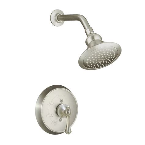 Kohler Revival Rite Temp Pressure Balancing Shower Faucet In Vibrant Brushed Nickel The Home