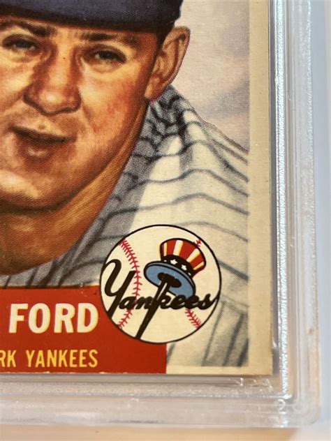 Topps Whitey Ford Certified Psa Near Mint Nm Oc Rookie Baseball