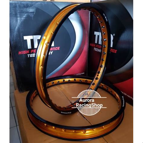 Velg TDR WX Shape Two Tone Set 17 X 140 160 Black Gold Shopee Indonesia