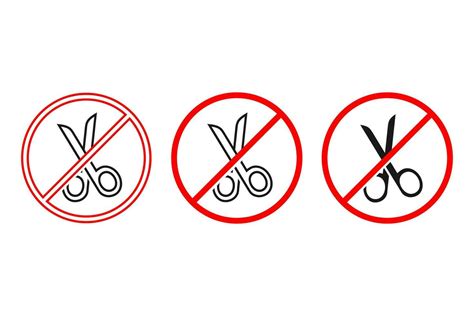 No Scissors Icon Illustration Vector 32528569 Vector Art At Vecteezy