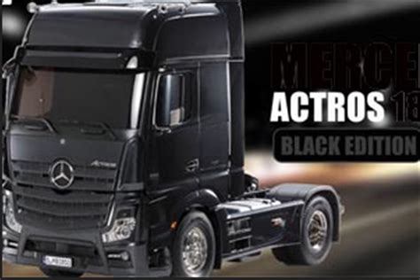 Tamiya Mercedes Benz Actros 1851 4x2 Gigaspace Pre Painted Black