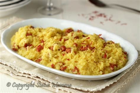 Ricetta Risotto Con Zafferano E Salsiccia