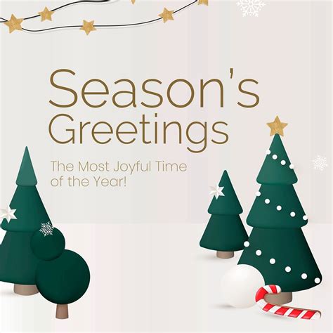 Season S Greetings Instagram Post Template Free Photo Rawpixel