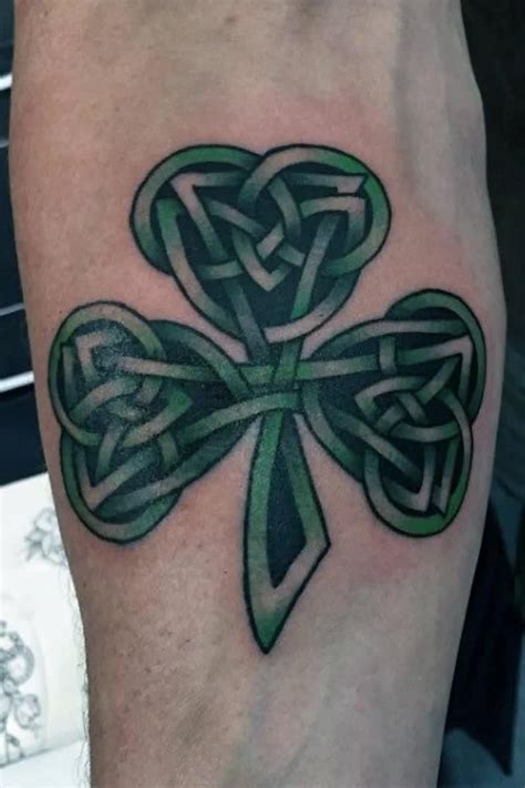 50 Shamrock Tattoo Designs For Men - Ireland Ink Ideas [Video] [Video ...