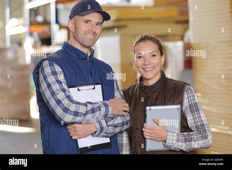 happy paper mill factory workers Stock Photo - Alamy