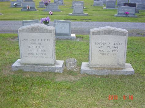 Mary Jane Ludwick Lefler M Morial Find A Grave