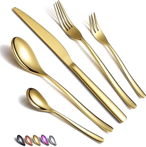 Magicpro Besteck Set Gold Besteck Set Edelstahl Set Service F R