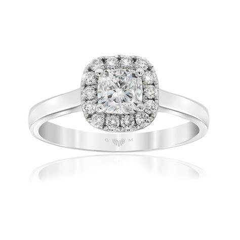 Aura 0 70ct Cushion Cut Evs2 Diamond Engagement Ring Gerard Mccabe