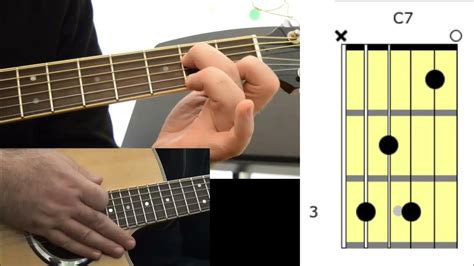 How To Play C7 Chord Youtube