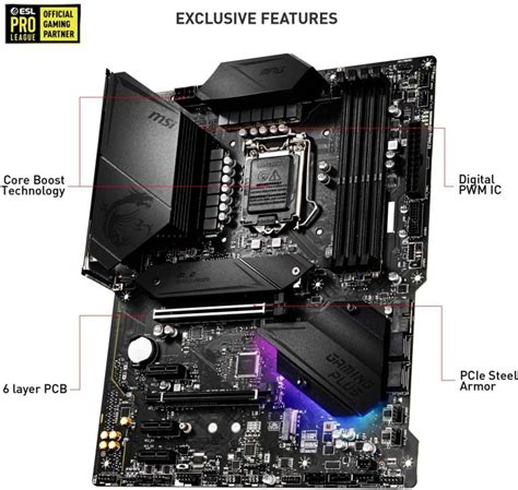 MSI MPG Z490 Gaming Plus Intel LGA 1200 Socket Motherboard RB Tech