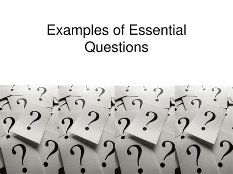 Ppt Essential Questions Jumpstart Powerpoint Presentation Free Download Id1274152