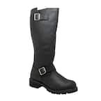 RideTecs Men S Medium 14 Black Full Grain Oiled Leather Biker Boot 1443