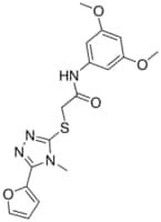 N 3 5 DIMETHOXYPHENYL 2 5 2 FURYL 4 METHYL 4H 1 2 4 TRIAZOL 3 YL